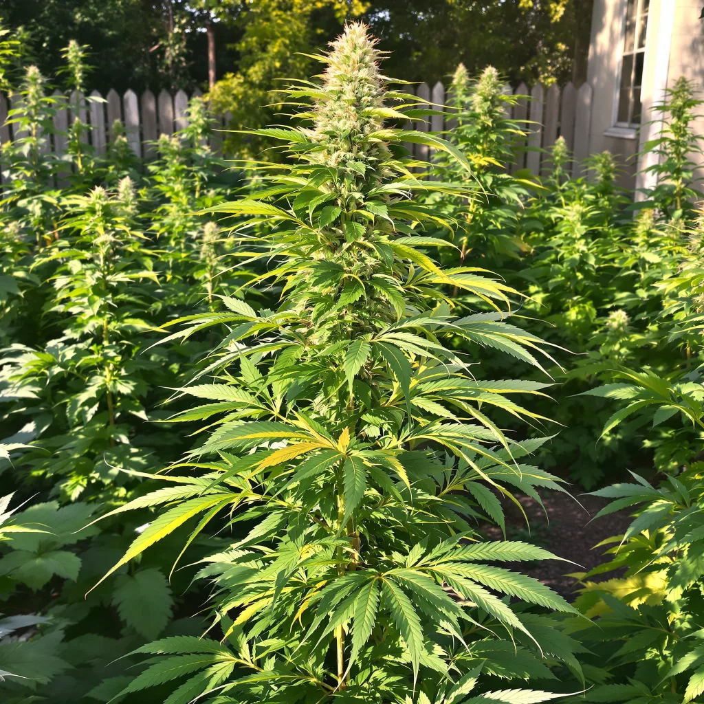 Amnesia Haze 12% indica / 88% sativa — fleur avec trichomes visibles