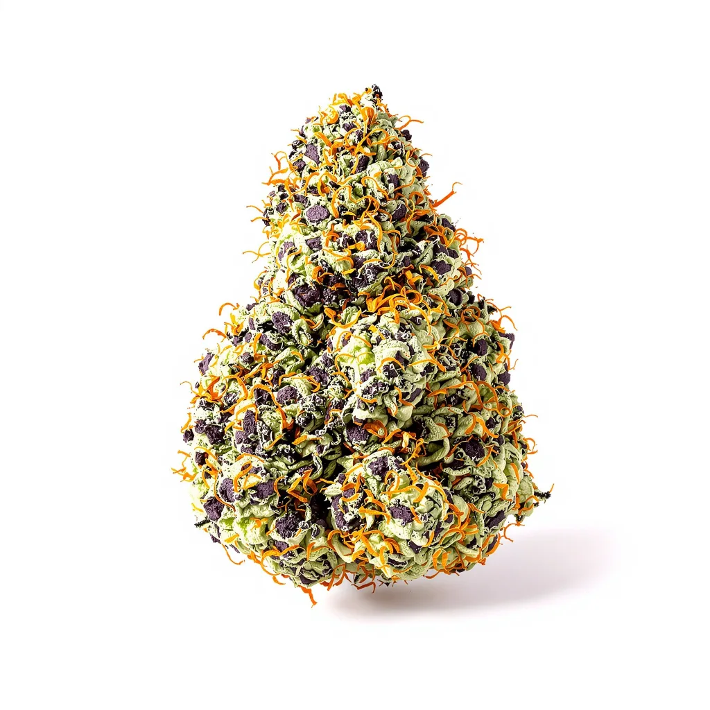 Animal Cookies 78% indica / 22% sativa — fleur avec trichomes visibles
