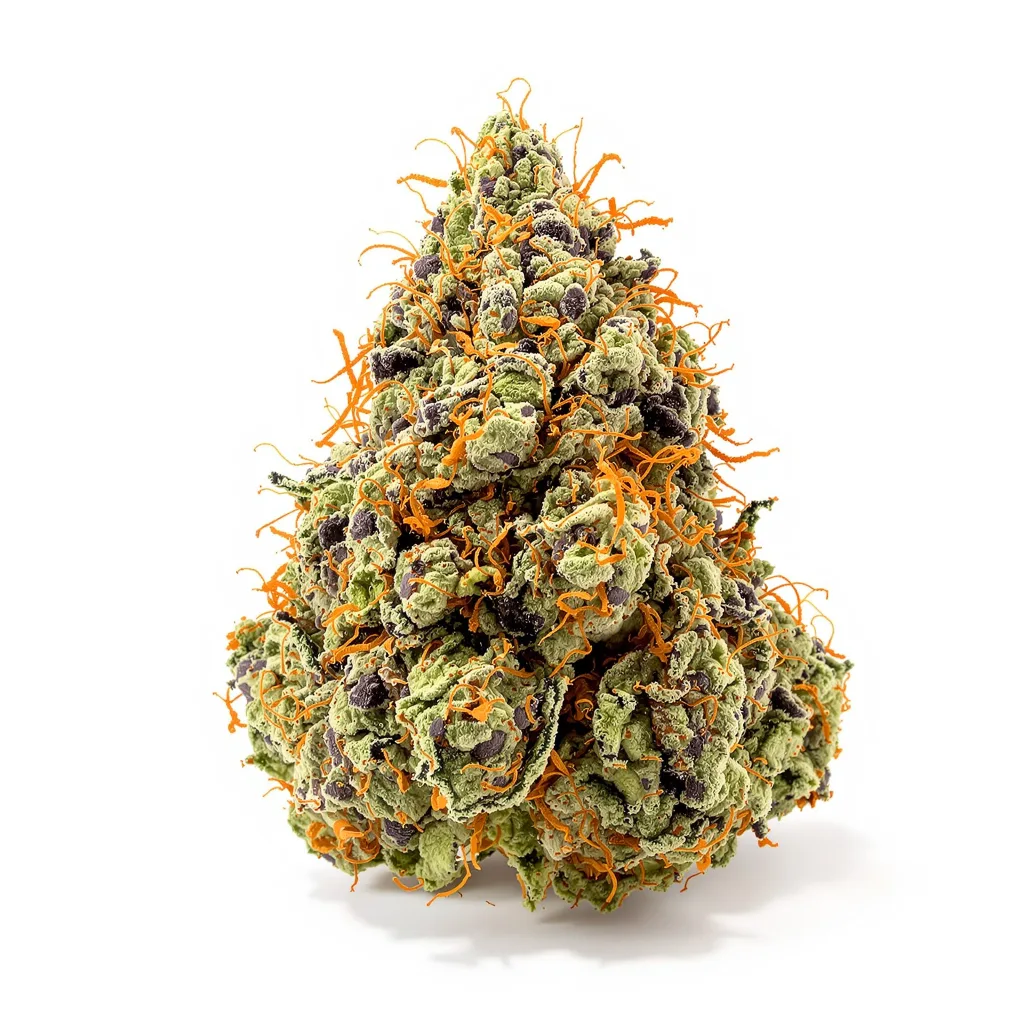 Anonymous OG 89% indica / 11% sativa — fleur avec trichomes visibles