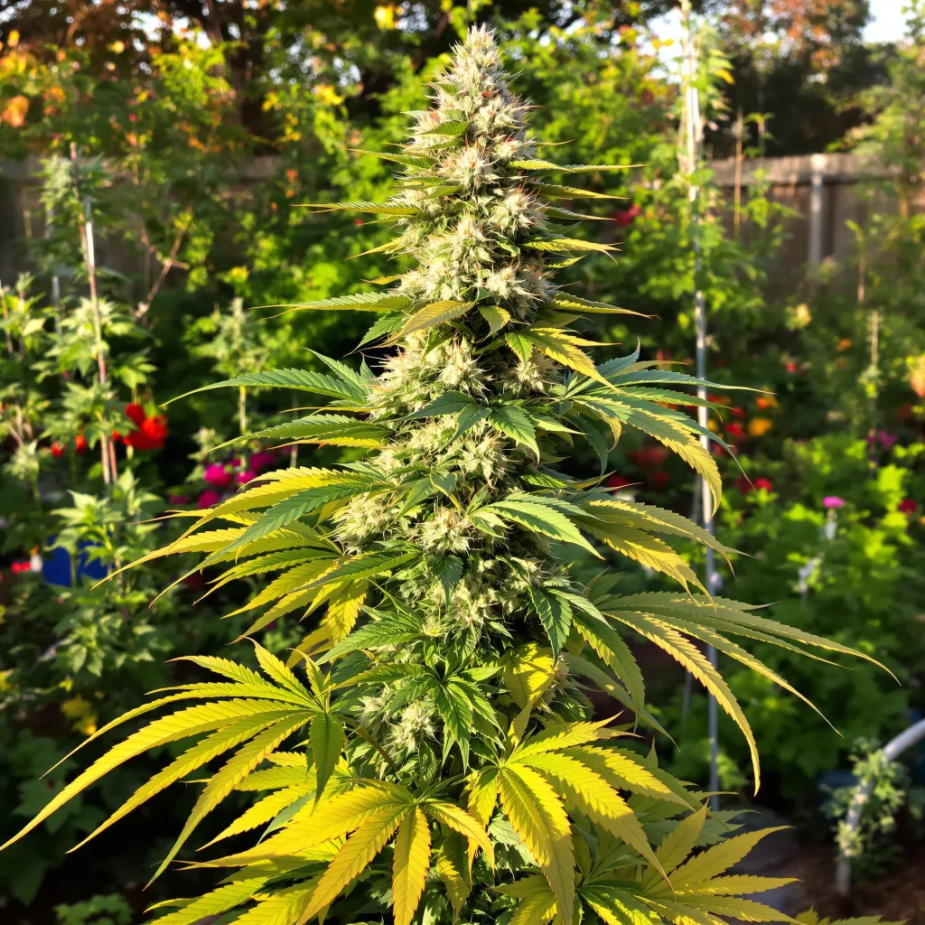 Ape Shit 44% indica / 56% sativa — fleur avec trichomes visibles