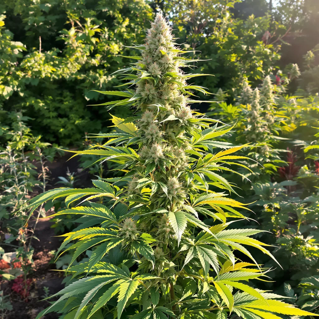 Apple Betty 38% indica / 62% sativa — fleur avec trichomes visibles