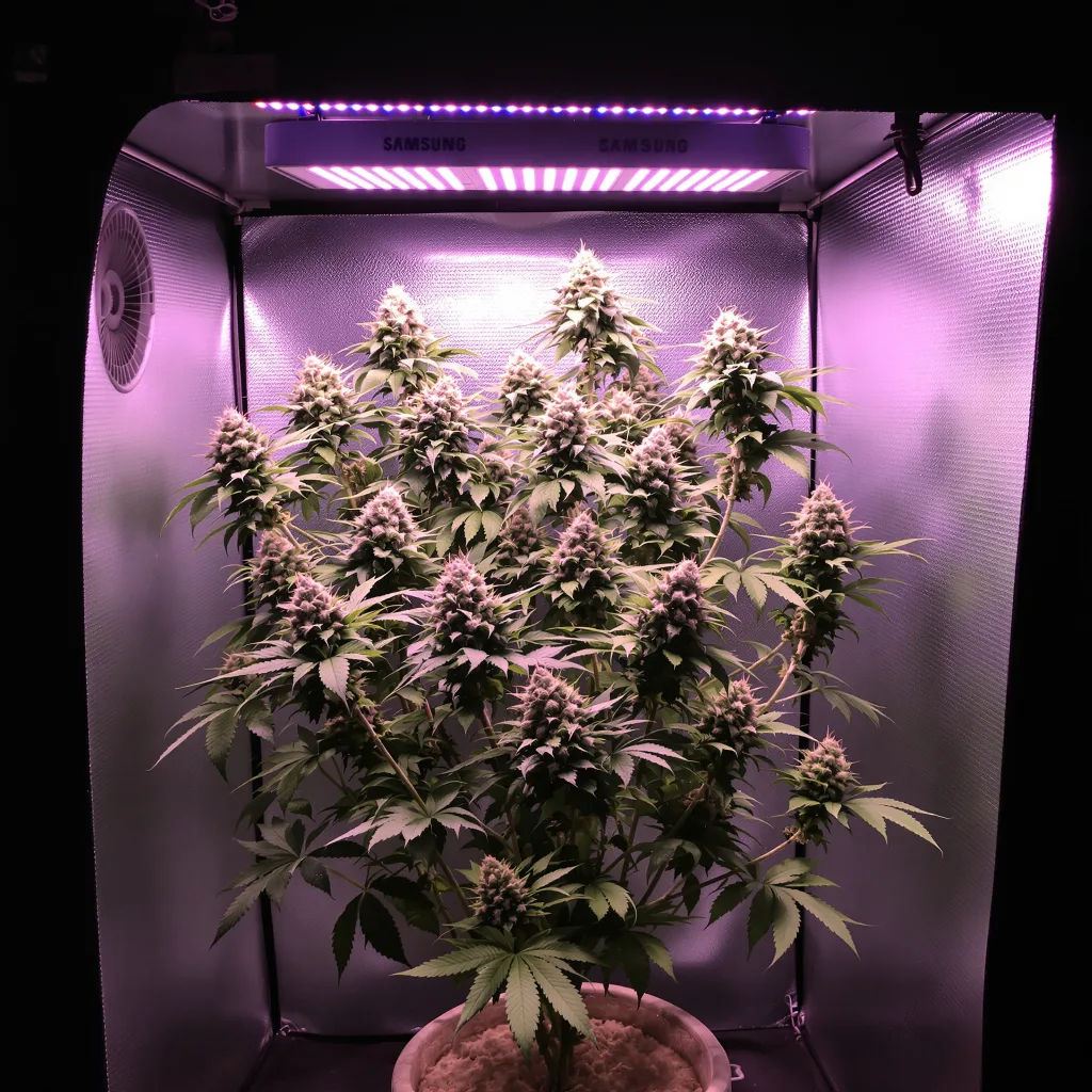 Plante de cannabis Apple Fritter en floraison — 120-180 cm féminisée