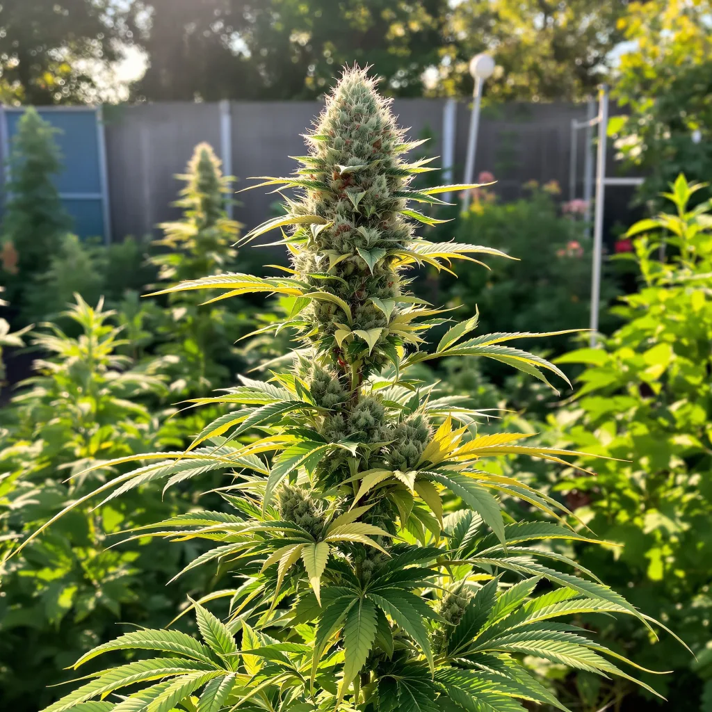Apple Fritter 60% indica / 40% sativa — fleur avec trichomes visibles