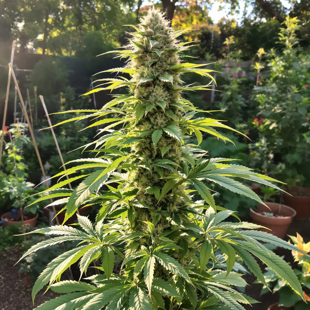 Apple Mintz 36% indica / 64% sativa — fleur avec trichomes visibles