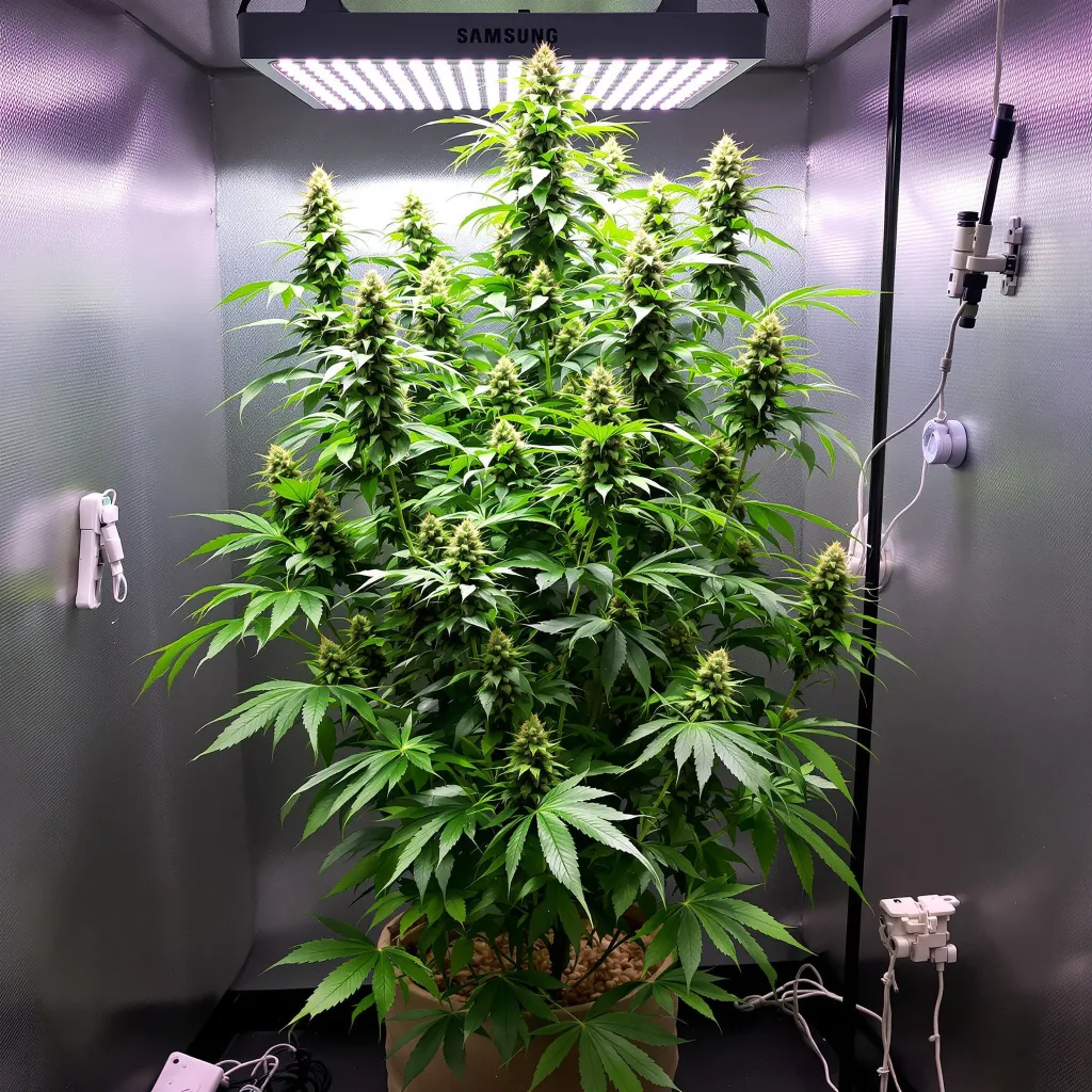 Plante de cannabis Apple Runtz en floraison — 150-200 cm féminisée