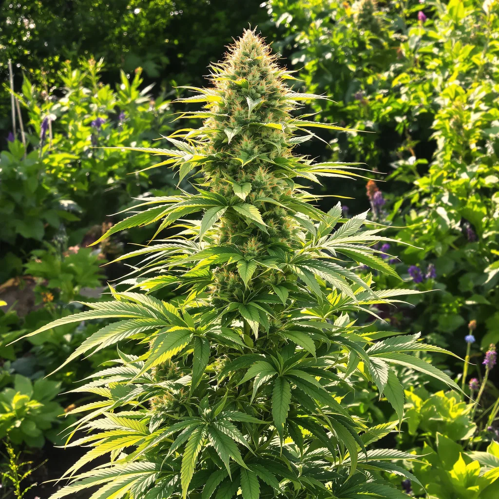 Apples and Bananas 60% indica / 40% sativa — fleur avec trichomes visibles