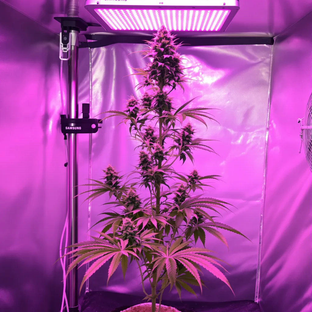 Plante de cannabis Arctic Sun en floraison — 150-200 cm féminisée