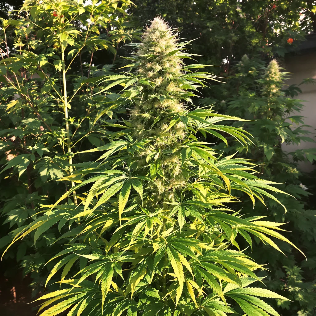 Arctic Sun 24% indica / 76% sativa — fleur avec trichomes visibles