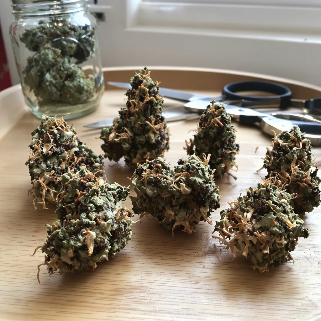 Athabasca 88% indica / 12% sativa — fleur avec trichomes visibles