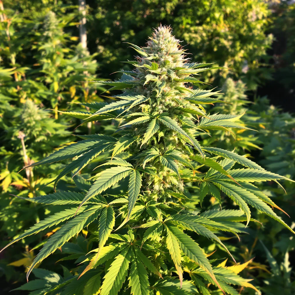 Athabasca 88% indica / 12% sativa — fleur avec trichomes visibles