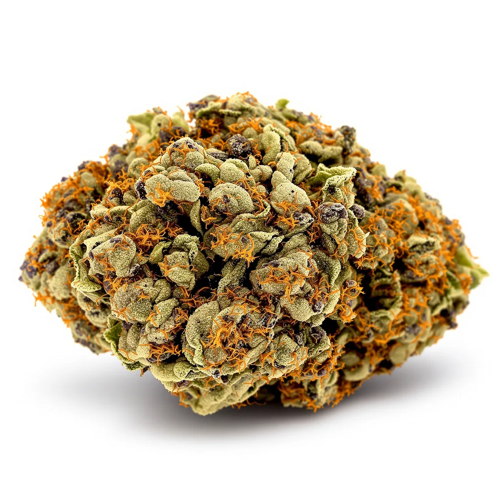 Athabasca 88% indica / 12% sativa — fleur avec trichomes visibles
