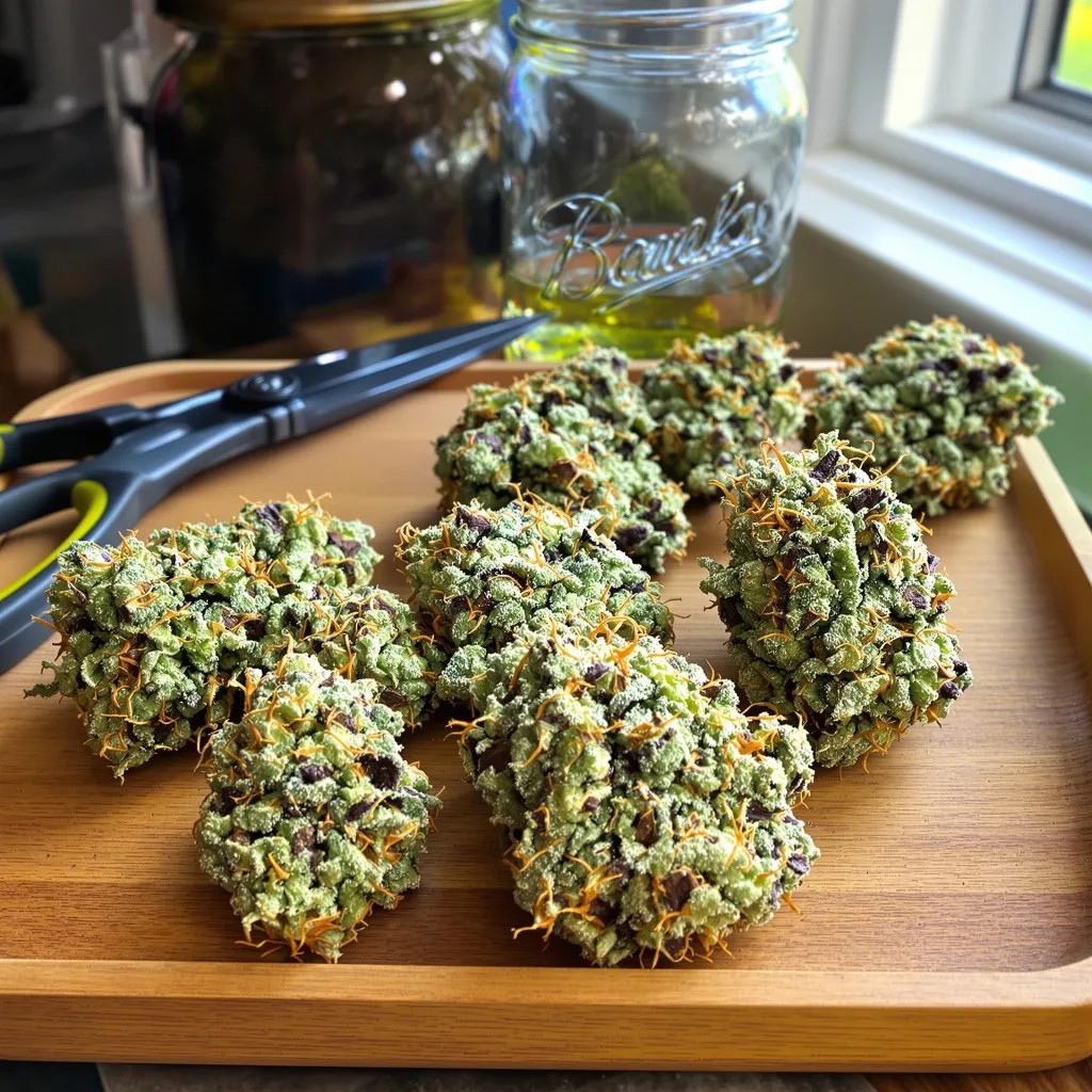 Atomic Northern Lights 60% indica / 40% sativa — fleur avec trichomes visibles