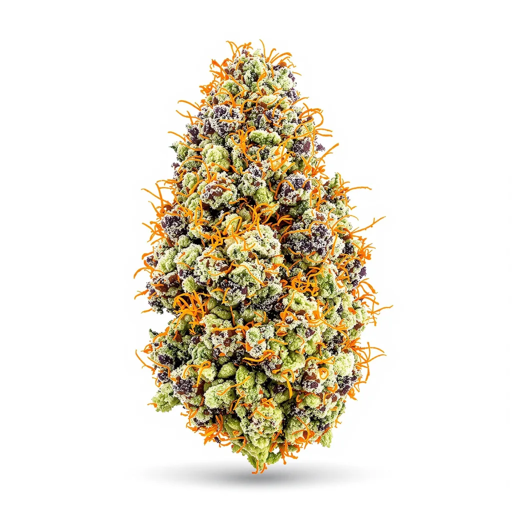 Atomic Northern Lights 60% indica / 40% sativa — fleur avec trichomes visibles