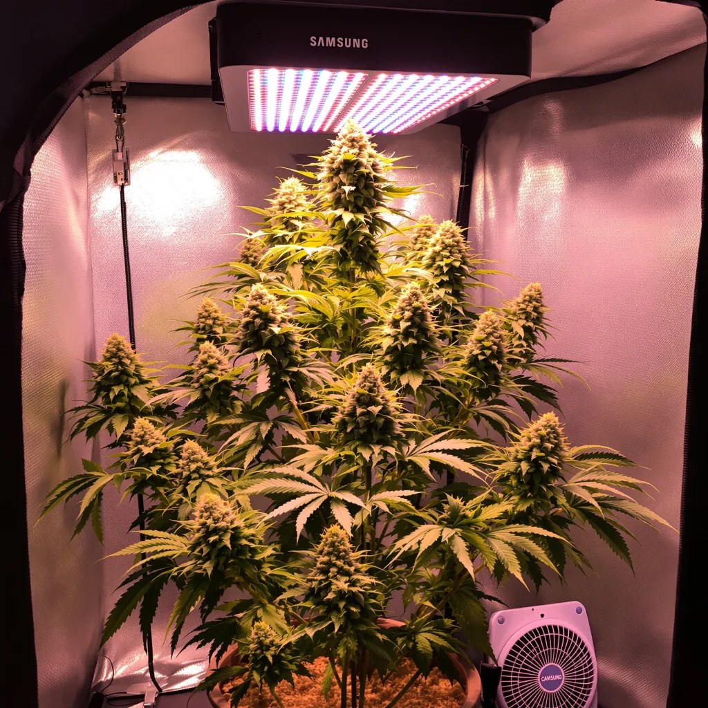 Plante de cannabis Aurora Borealis en floraison — 120-180 cm féminisée