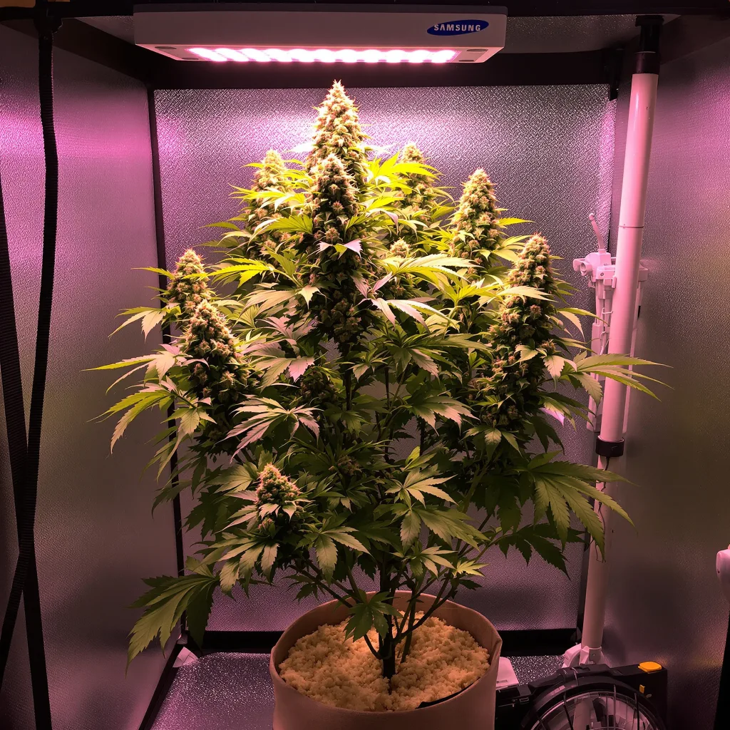 Plante de cannabis Ayahuasca Purple en floraison — 60-100 cm autofloraison