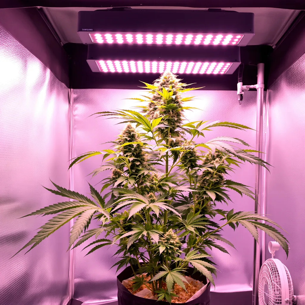 Plante de cannabis Ayahuasca Purple en floraison — 90-130 cm féminisée