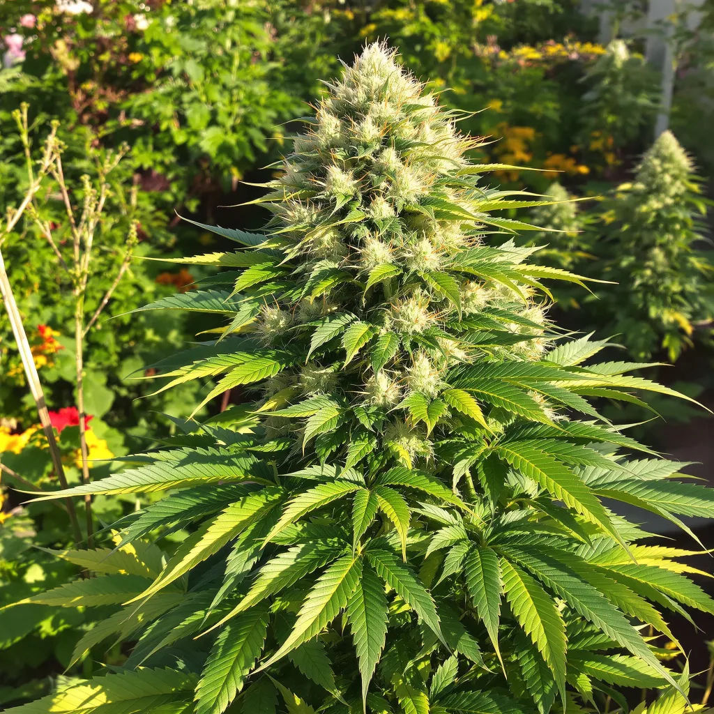 Badazz Rolex 77% indica / 23% sativa — fleur avec trichomes visibles