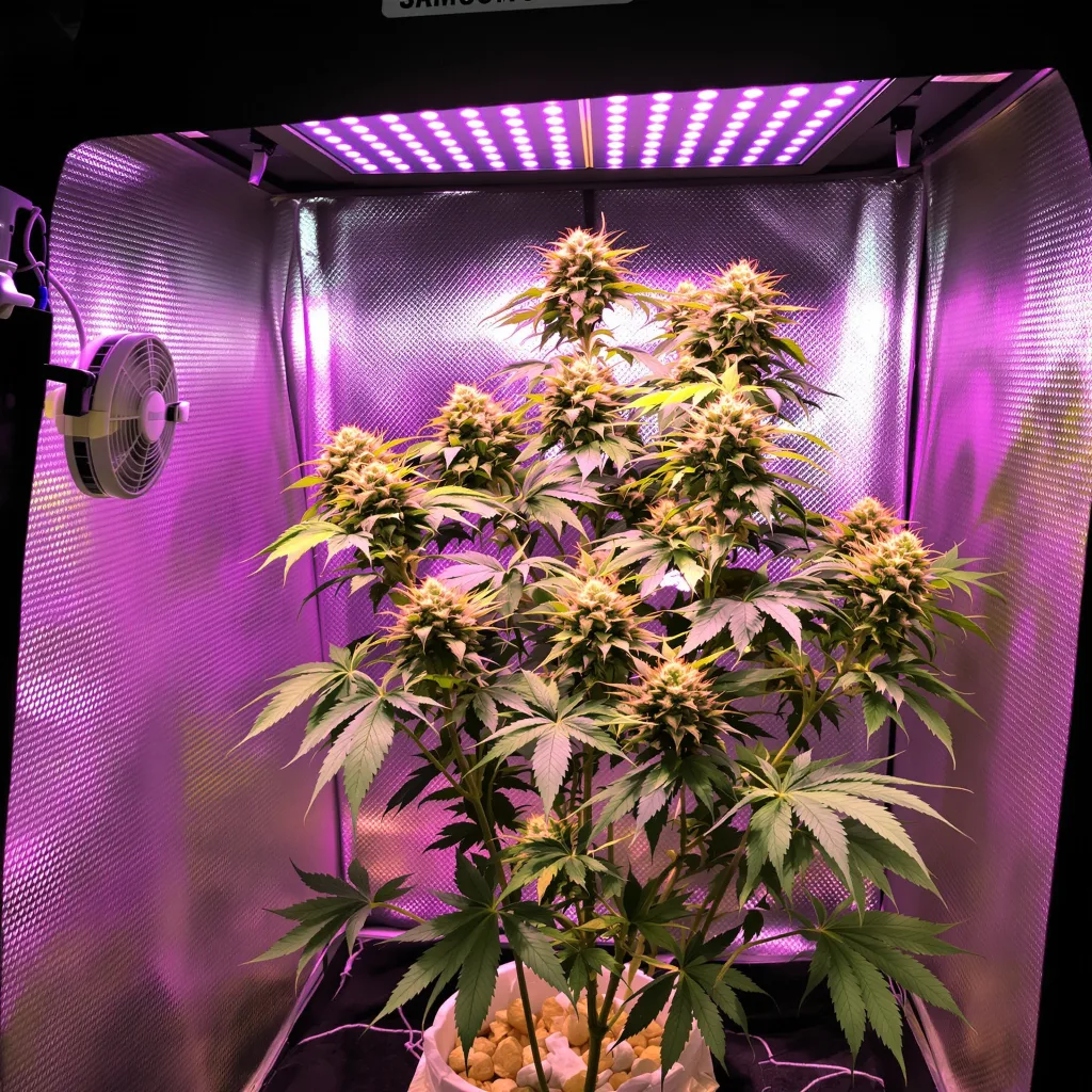 Plante de cannabis Baked Alaska en floraison — 120-180 cm féminisée