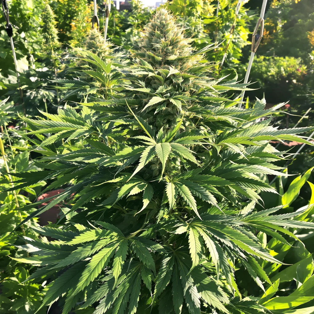 Bakerstreet 87% indica / 13% sativa — fleur avec trichomes visibles