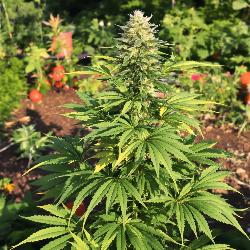 Banana Candy 67% indica / 33% sativa — fleur avec trichomes visibles