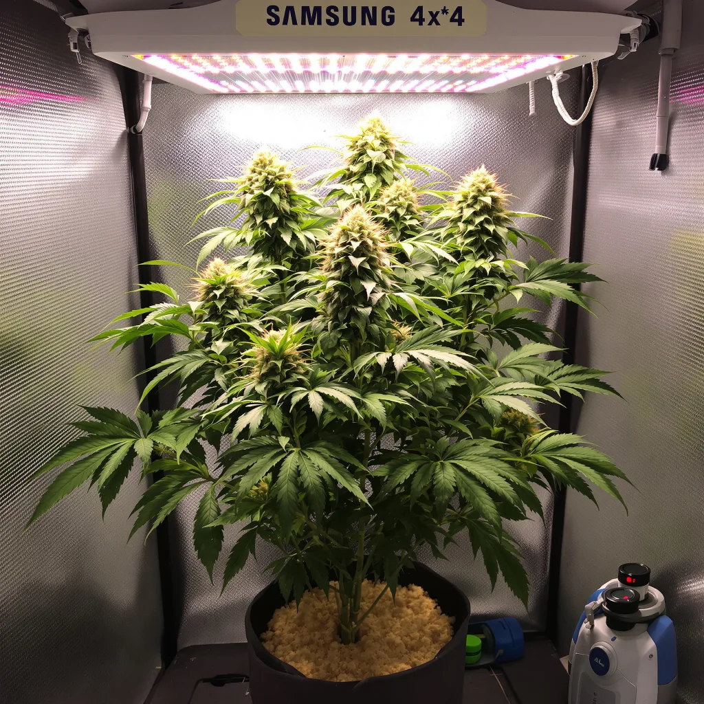 Plante de cannabis Banana Cooler en floraison — 90-130 cm féminisée