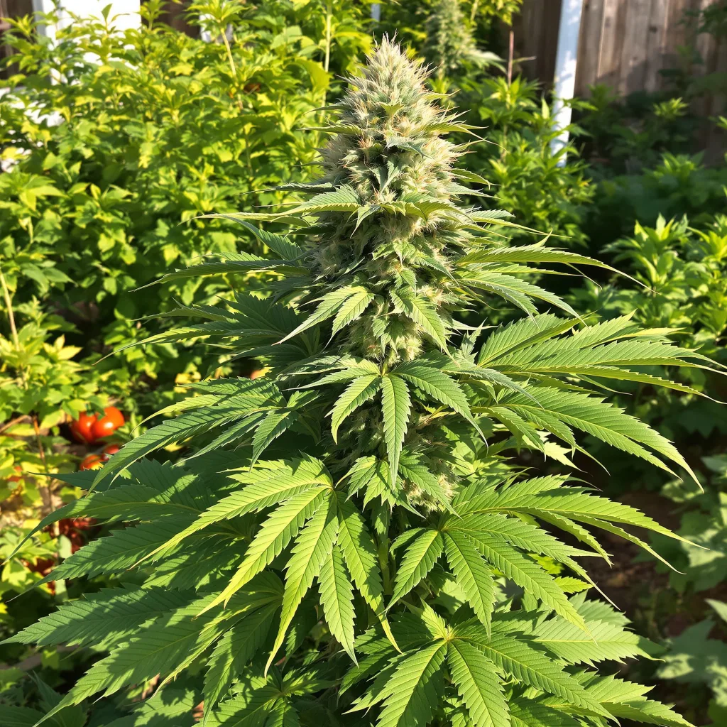Banana Daddy 80% indica / 20% sativa — fleur avec trichomes visibles