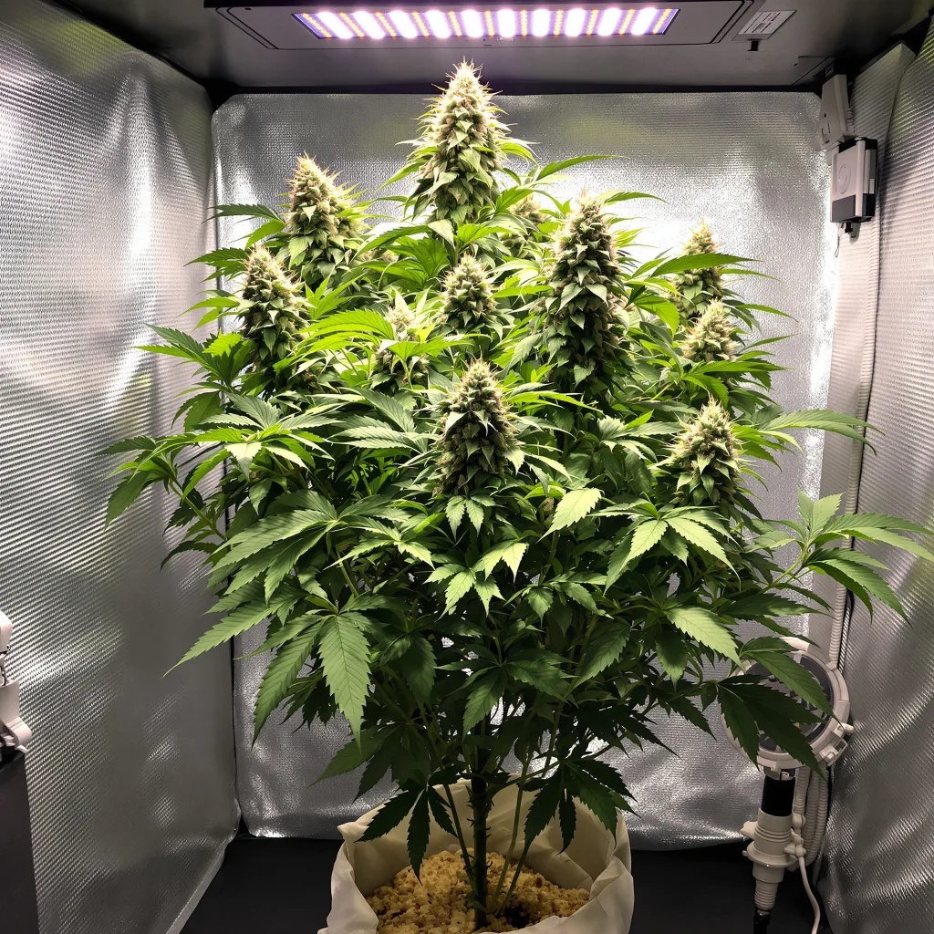 Plante de cannabis Banana Kush en floraison — 90-130 cm féminisée