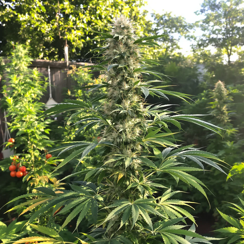 Bandana 21% indica / 79% sativa — fleur avec trichomes visibles