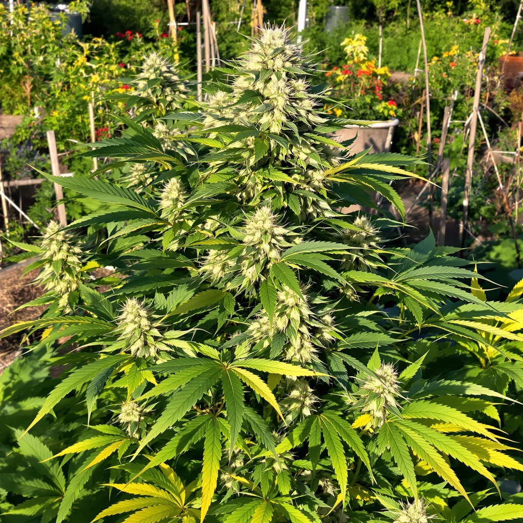 BCN Diesel CBD 57% indica / 43% sativa — fleur avec trichomes visibles