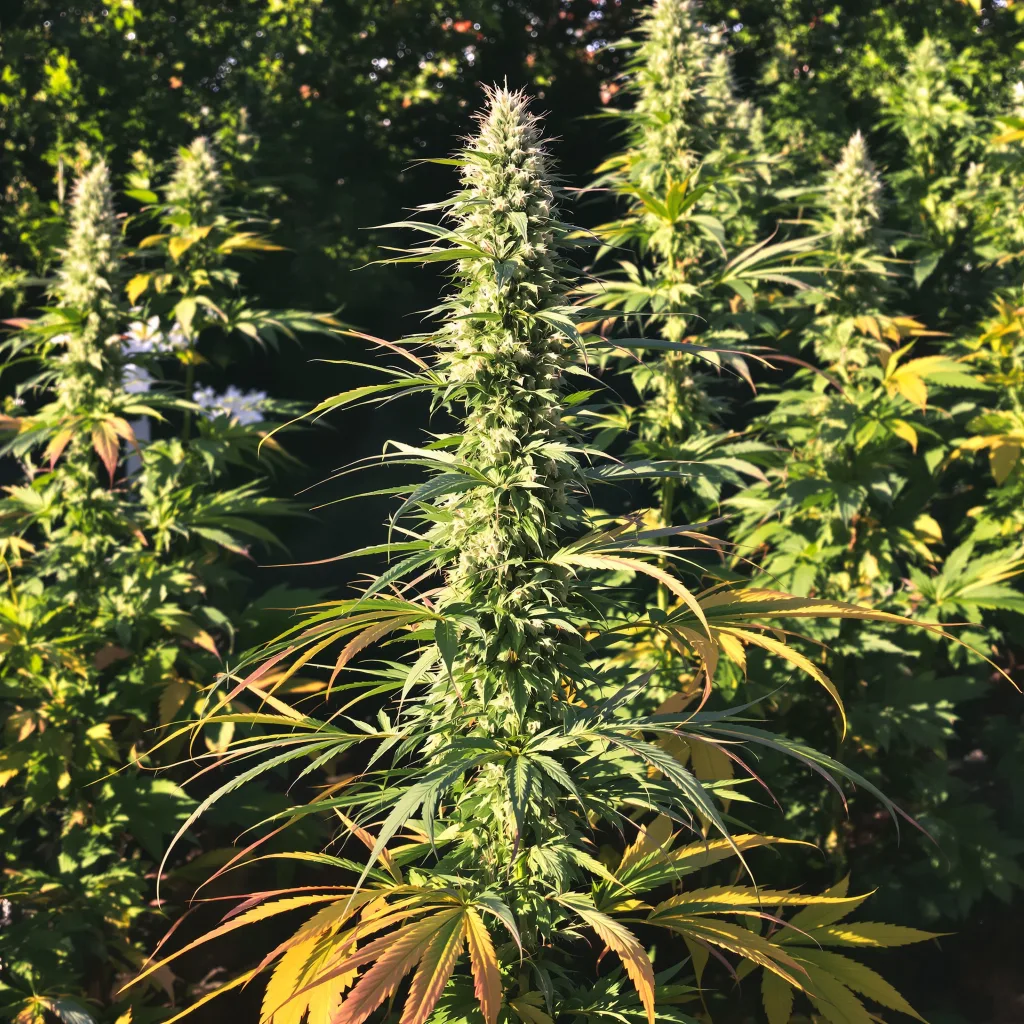 Bear Dance 17% indica / 83% sativa — fleur avec trichomes visibles