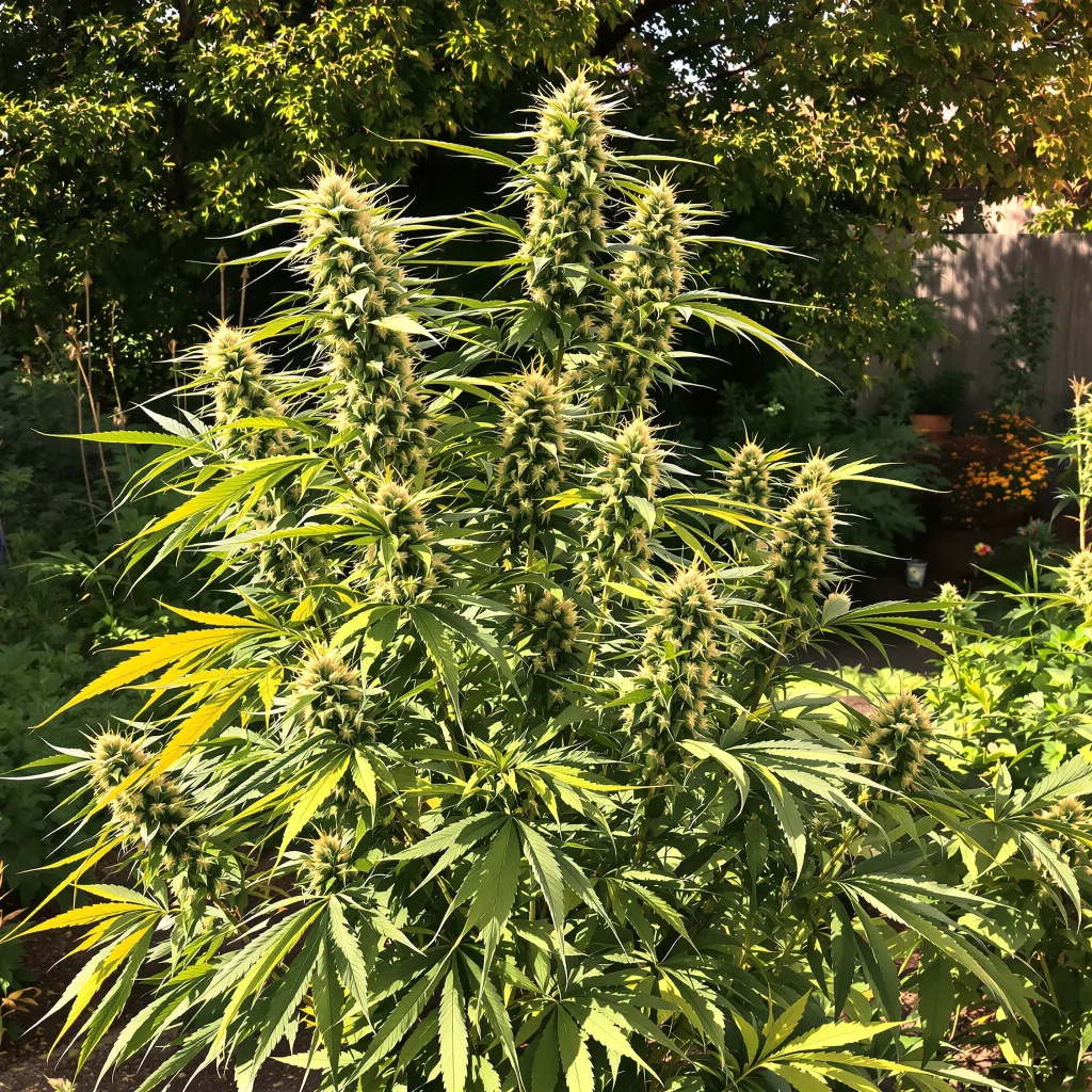 Bear Dance 17% indica / 83% sativa — fleur avec trichomes visibles