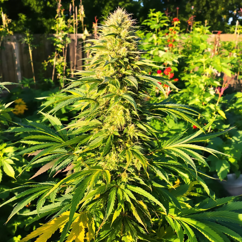 Big Band 37% indica / 63% sativa — fleur avec trichomes visibles