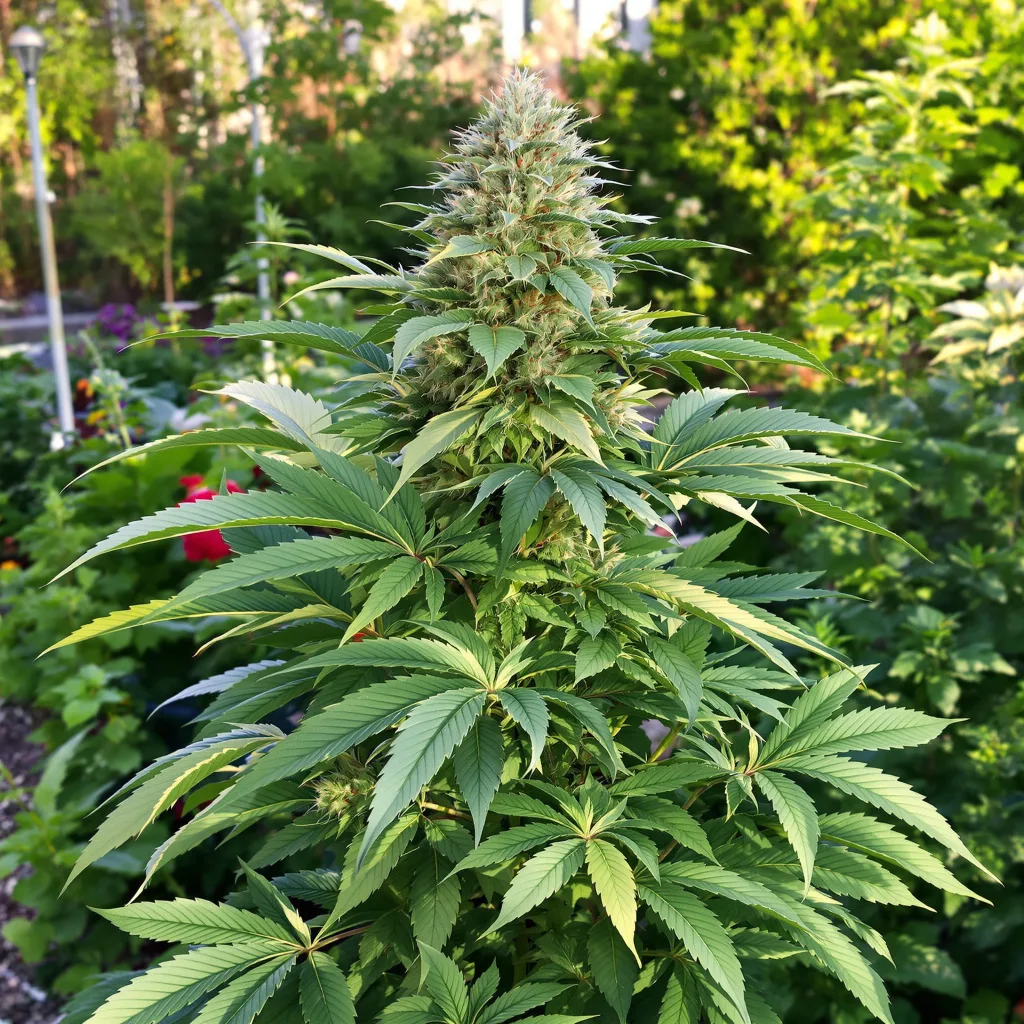 Big Bud 85% indica / 15% sativa — fleur avec trichomes visibles