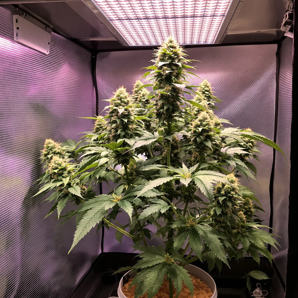 Plante de cannabis Big Buddha Cheese en floraison — 60-100 cm autofloraison
