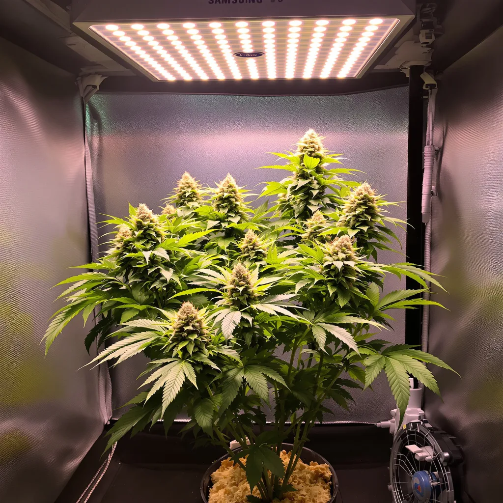 Plante de cannabis Big Cheese en floraison — 60-100 cm autofloraison