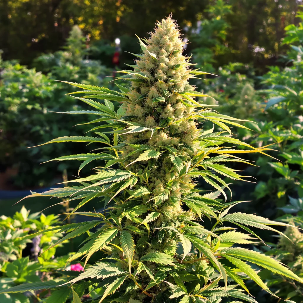 Big Kush 35% indica / 65% sativa — fleur avec trichomes visibles