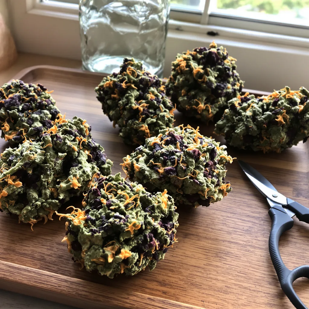 Biochem 78% indica / 22% sativa — fleur avec trichomes visibles