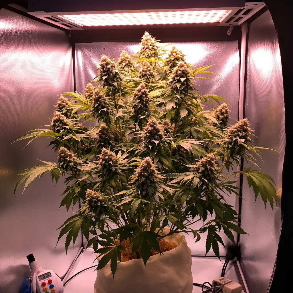 Plante de cannabis Birthday Cake Kush en floraison — 120-180 cm féminisée