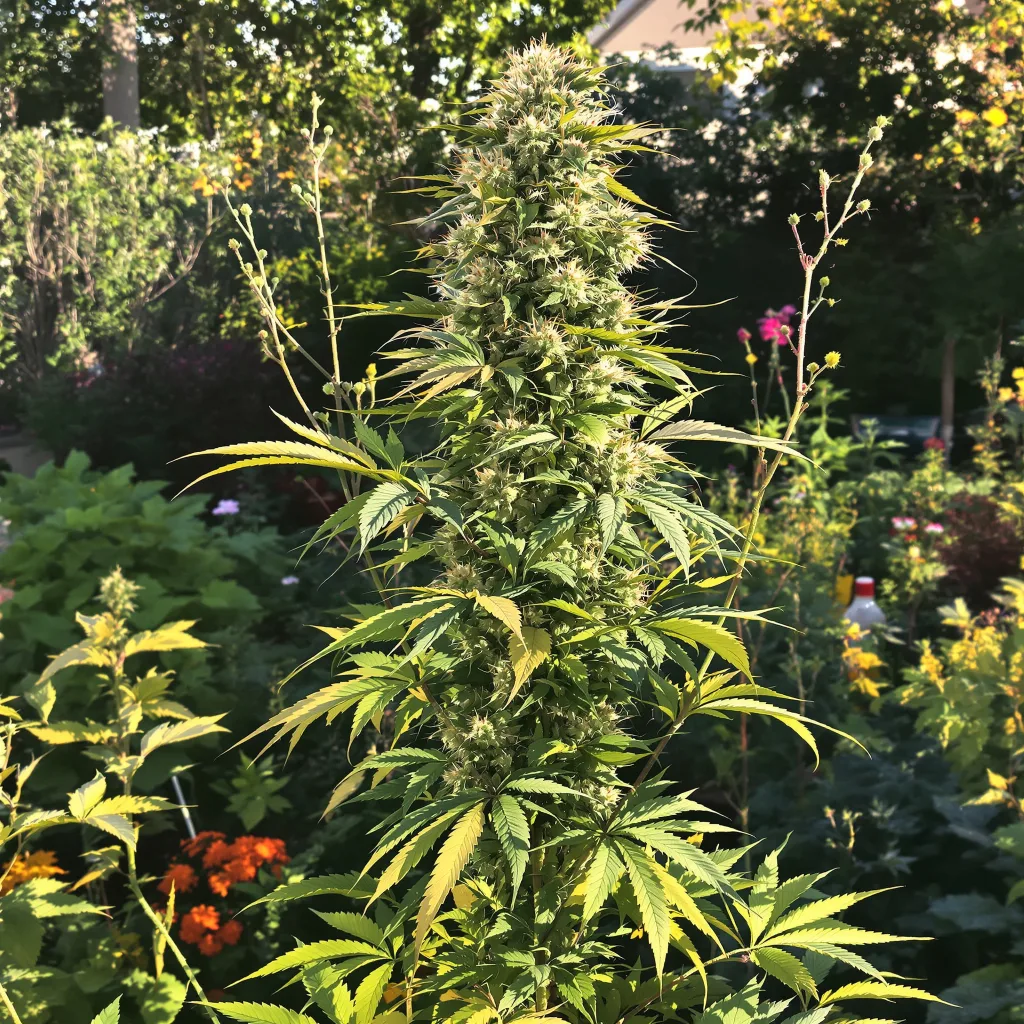 Birthday Cake Kush 60% indica / 40% sativa — fleur avec trichomes visibles