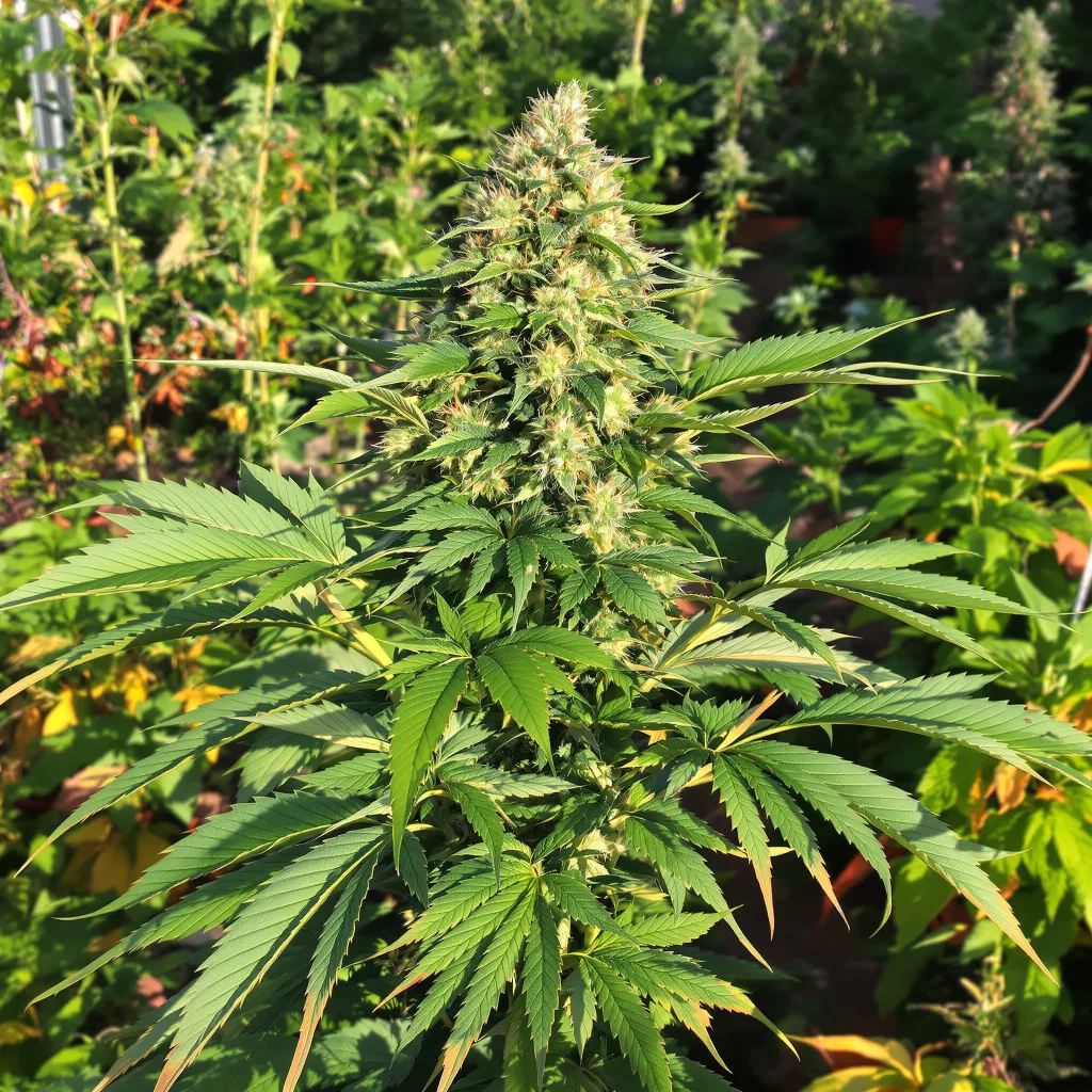 Black 84 86% indica / 14% sativa — fleur avec trichomes visibles