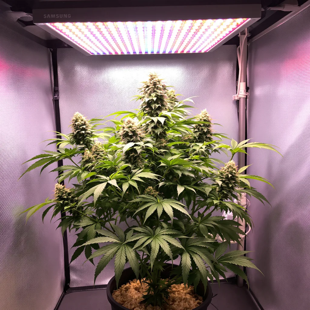 Plante de cannabis Black Afghan en floraison — 90-130 cm féminisée
