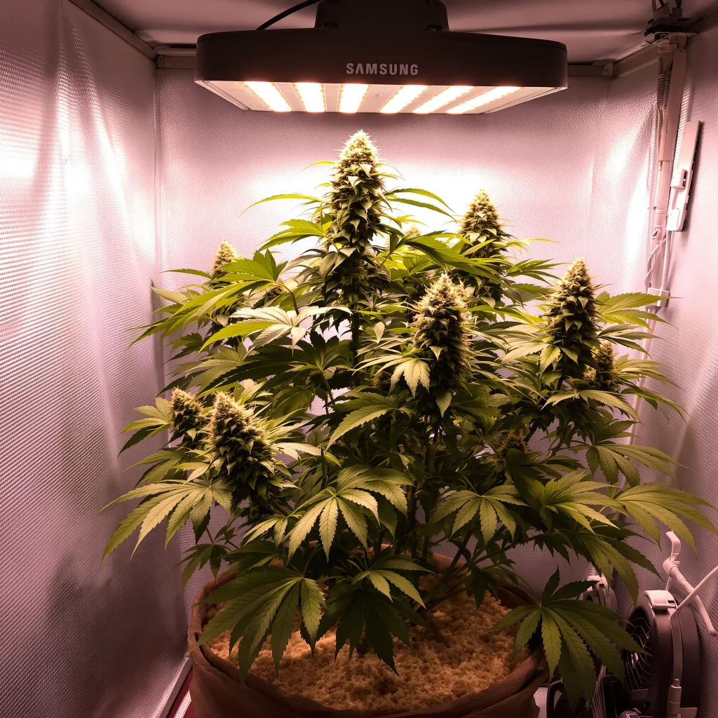 Plante de cannabis Black Bubba en floraison — 90-130 cm féminisée