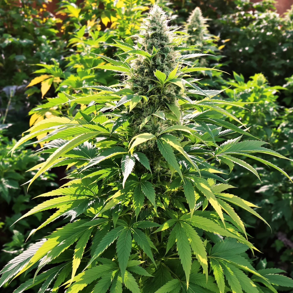 Black Bubba 69% indica / 31% sativa — fleur avec trichomes visibles