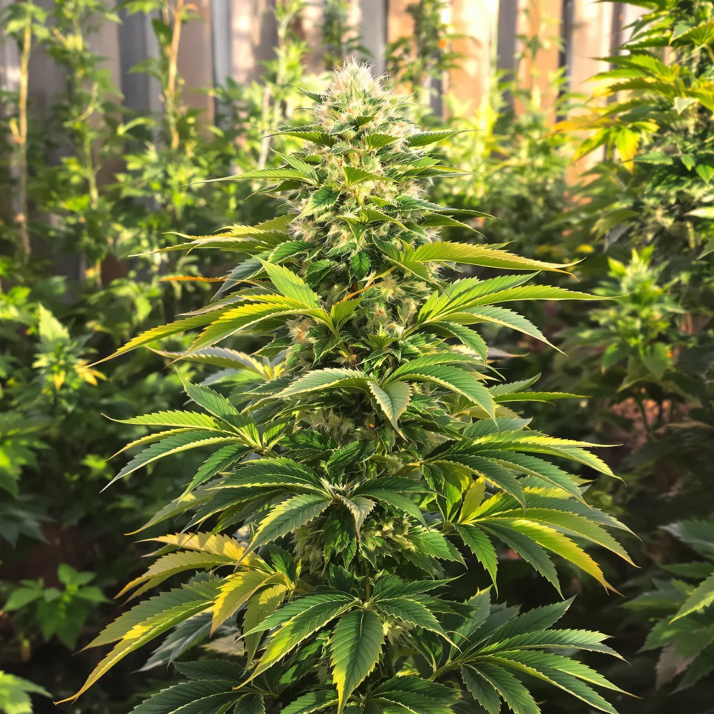 Black Cherry Punch 85% indica / 15% sativa — fleur avec trichomes visibles
