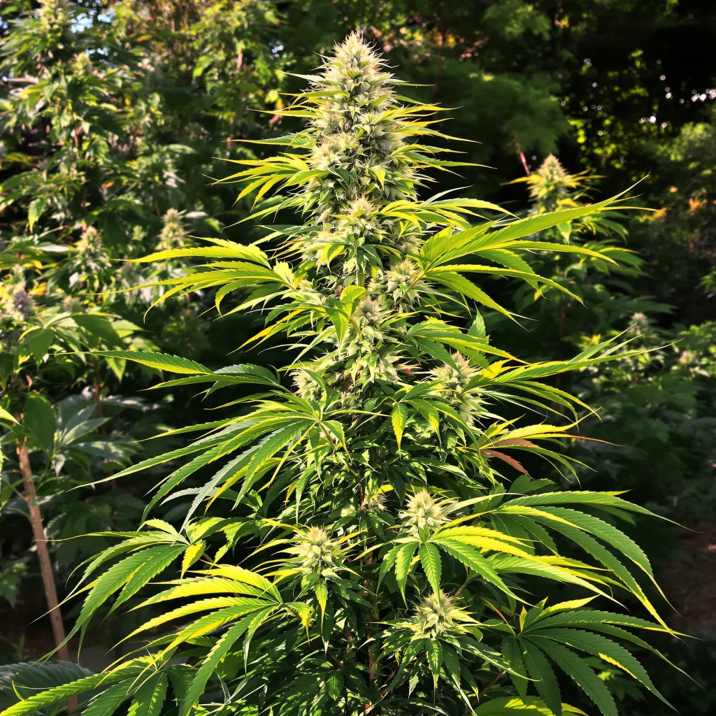 Black Cherry Soda 20% indica / 80% sativa — fleur avec trichomes visibles