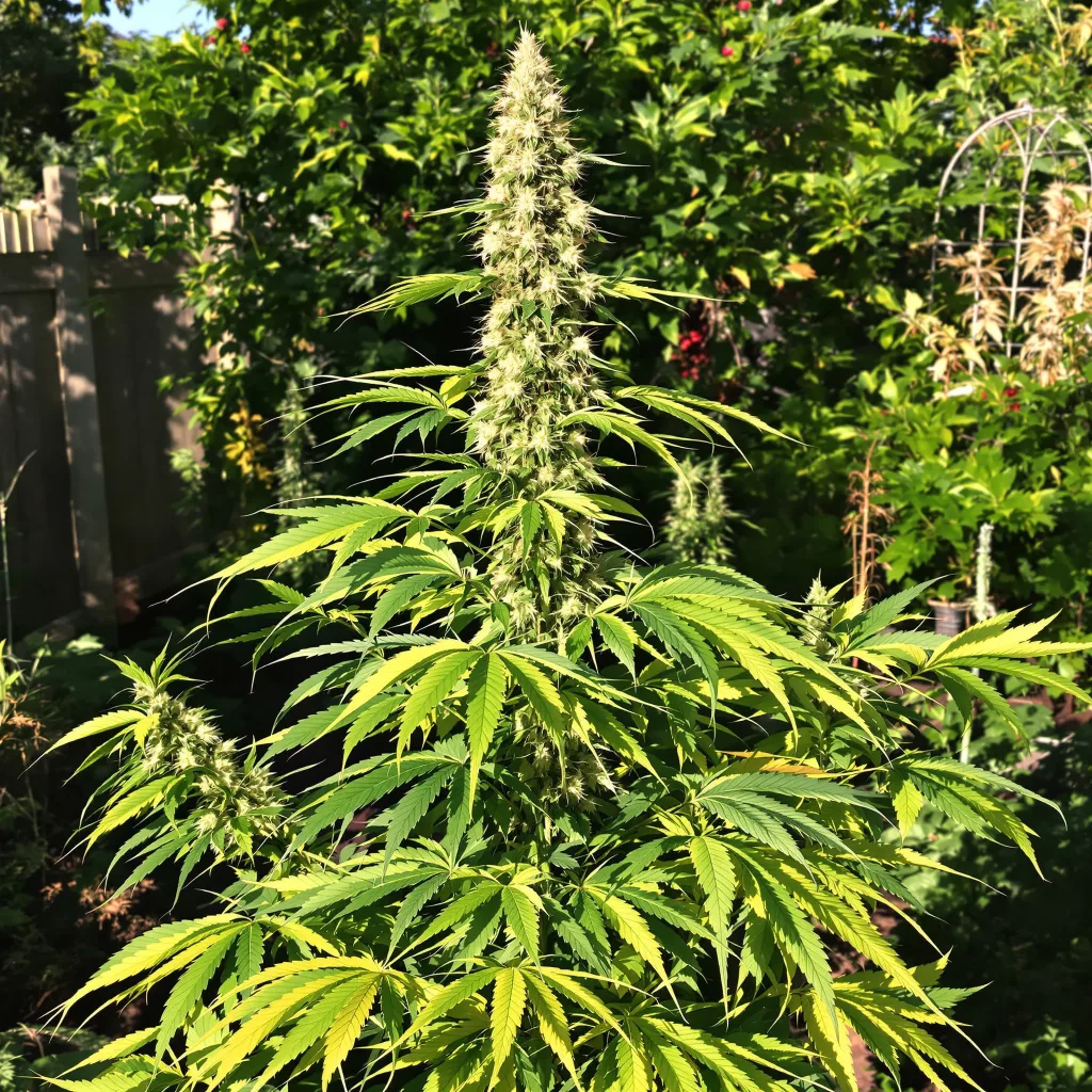 Black Jack 20% indica / 80% sativa — fleur avec trichomes visibles