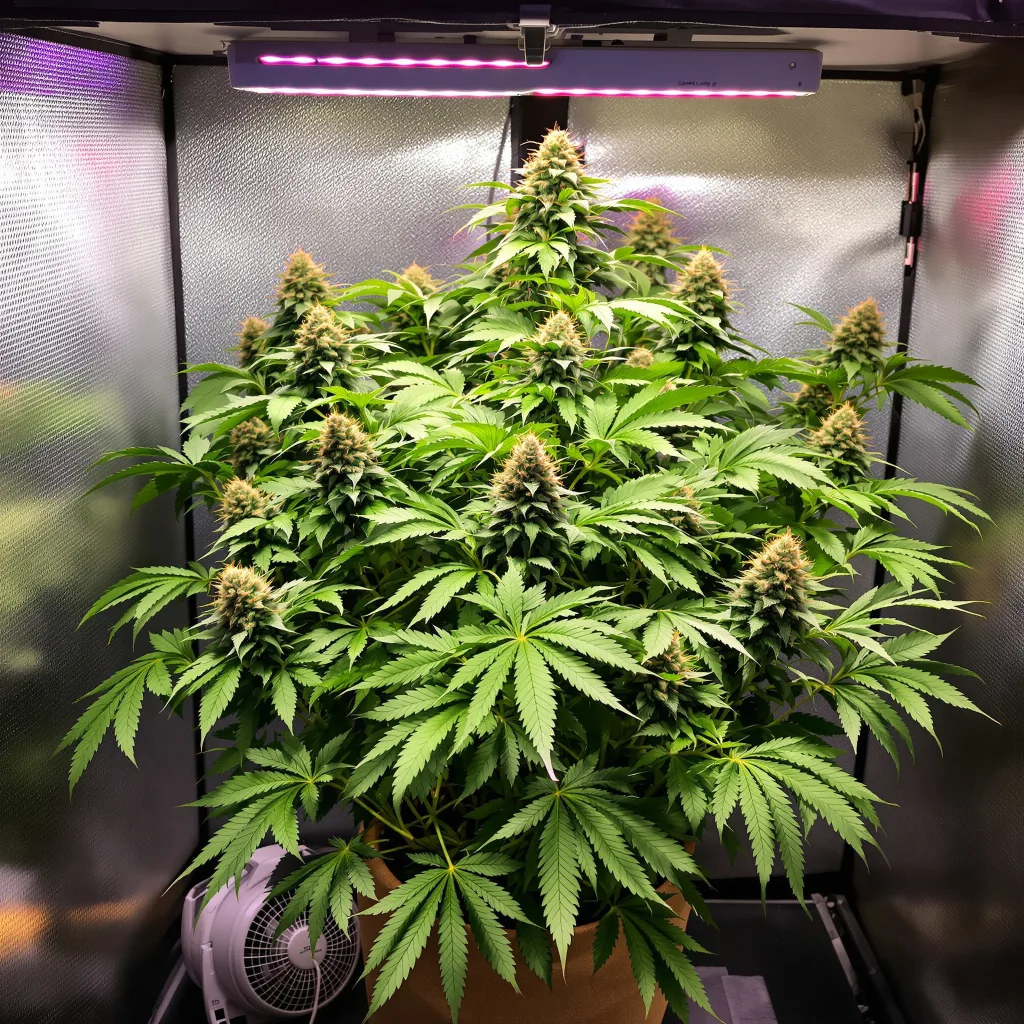 Plante de cannabis Black Rose en floraison — 90-130 cm féminisée