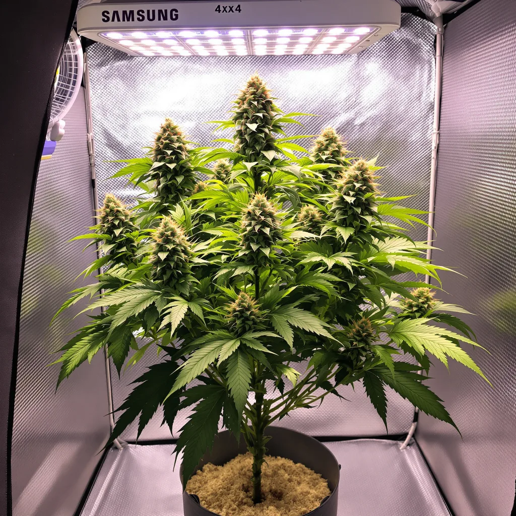 Plante de cannabis Black Widow en floraison — 90-130 cm féminisée