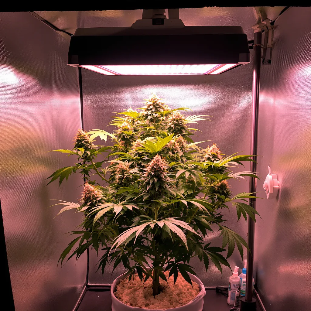 Plante de cannabis Blackberry Bubble en floraison — 90-130 cm féminisée
