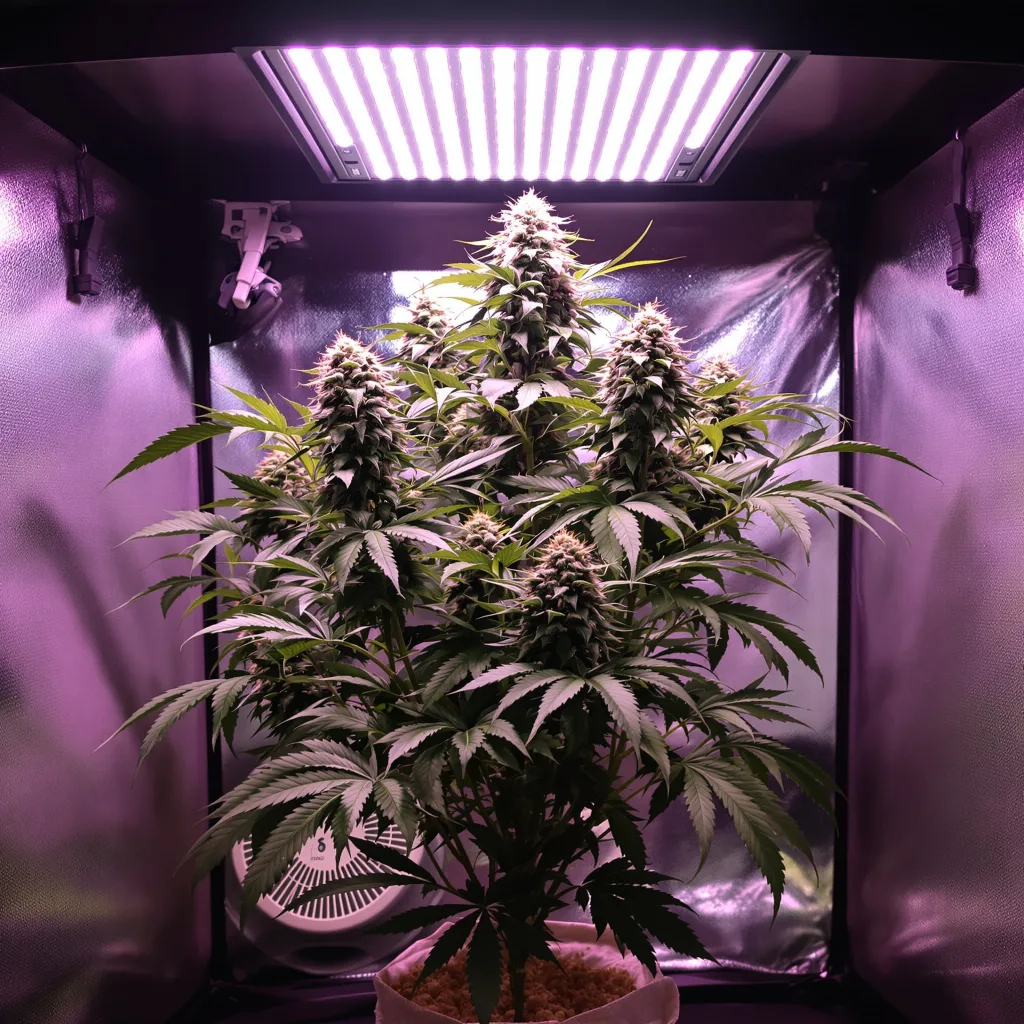 Plante de cannabis Blackberry Cream en floraison — 90-130 cm féminisée